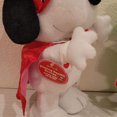 Lot 251: New Hallmark Stuffed Animals - Snoopy needs Batteries and Frog Tests A+