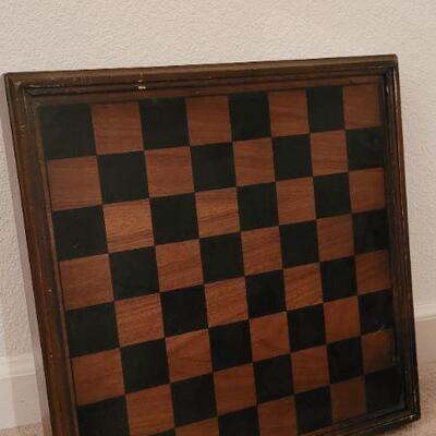 Lot 252: Vintage Mid Century Modern LANE Chess / Checkerboard Reversible Storage Seat