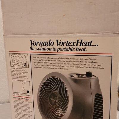 Lot 254: Unused Black VORTEX VORNADO Space Heater Fan