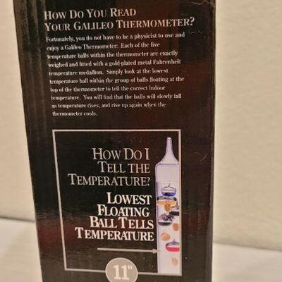 Lot 255: New GALILEO Art Glass Thermometer