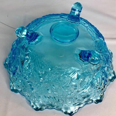 Azure Blue Glass Bowl