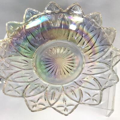 Federal Glass Iridized/Carnival Bowl