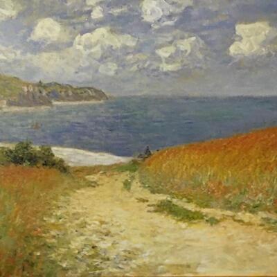 CLAUDE MONET Giclee on Canvas with Gallery Frame. LOT 27