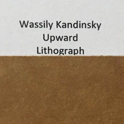 WASSILLY KANDINSKY â€œUpwardâ€ Original Framed Lithograph. LOT 29
