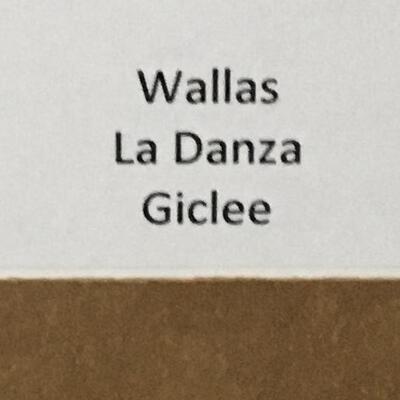 WALLAS â€œLa Danzaâ€ Original Giclee. LOT 30
