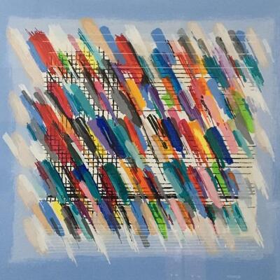 CALMAN SHEMI â€œJazz Notesâ€ Hand Signed Serigraph. LOT 31