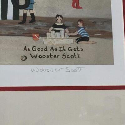 WOOSTER SCOTT â€œAs Good As It Getsâ€ Hand Signed Limited Lithograph. LOT 32