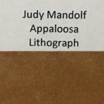 JUDY MANDOLF â€œAppaloosaâ€ Signed Lithograph. LOT 33