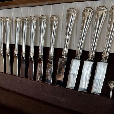 Gorham Sterling flatware set Old French pattern 57 pcs