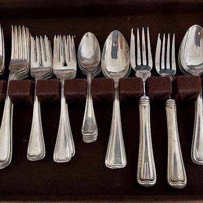 Gorham Sterling flatware set Old French pattern 57 pcs