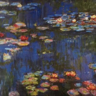 CLAUDE MONET â€œWaterliliesâ€ Framed Gallery Lithograph. LOT 54 