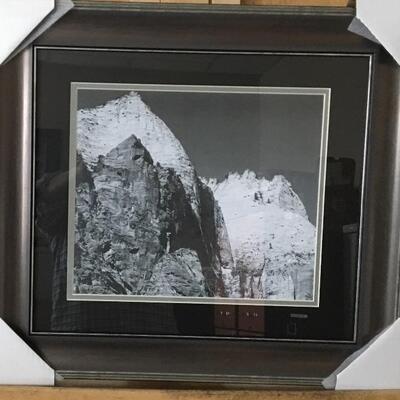 ANSEL ADAMS â€œZion National Parkâ€ Original Lithograph and Frame. LOT 59