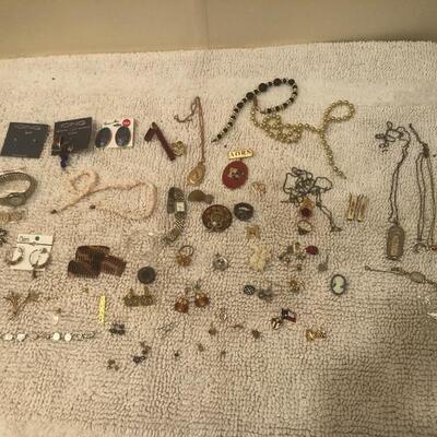 Large lot of costume jewelry