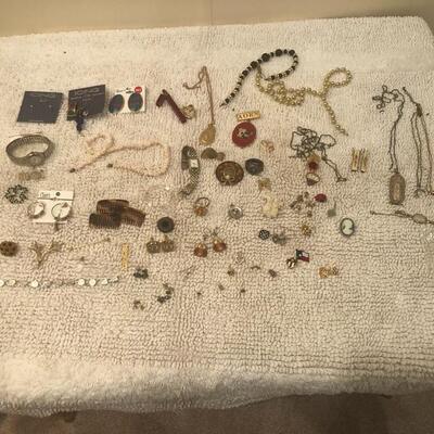Large lot of costume jewelry