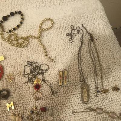 Large lot of costume jewelry