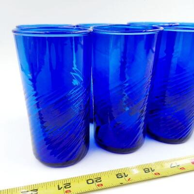 COLBALT BLUE GLASS SET 