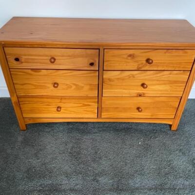 143 Six Drawer Pine Dresser 