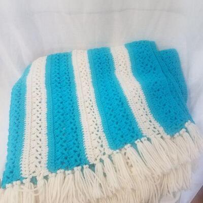 Lot #65 - Vintage Knit Lap Blanket
