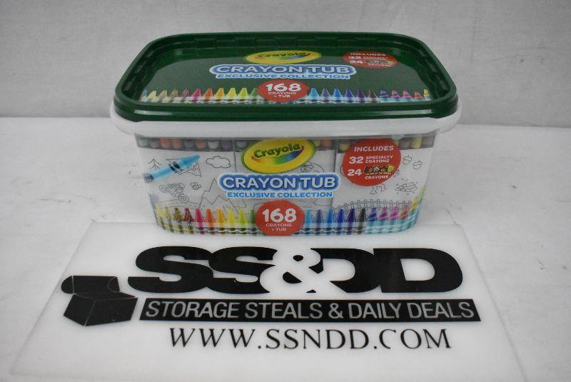 168 Crayola Crayon Tub Featuring Colors of the World Exclusive Collection