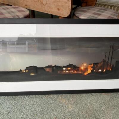 S149 Framed Photograph Signed by Jay Schadler â€œLightning  Strikeâ€ 