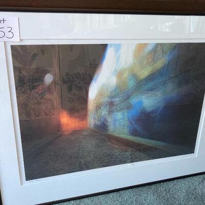 S153 Signed Framed Photograph â€œBlue Alleyâ€ by Jay Schadler 