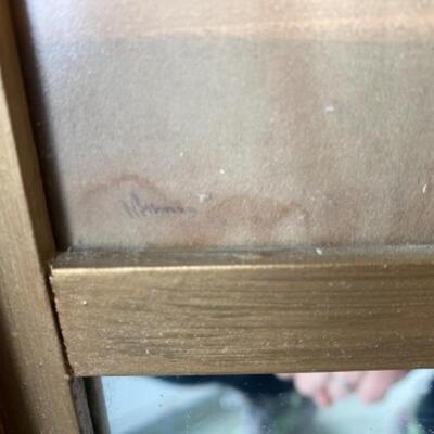 S156 Vintage Gold Framed Mirrors 