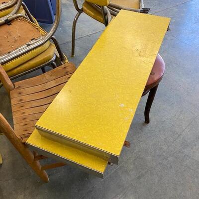 #26 - Retro Yellow Table and Chairs