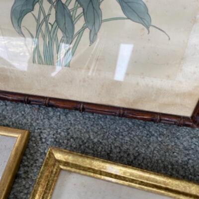 S158 Four Framed Oriental Art Pieces 