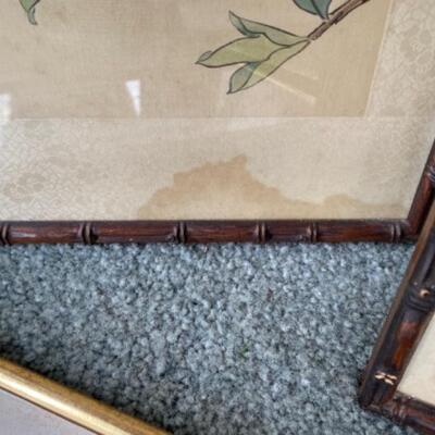 S158 Four Framed Oriental Art Pieces 