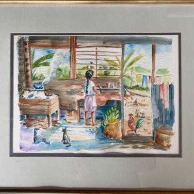 S164 Original Watercolor by E. Abbott 