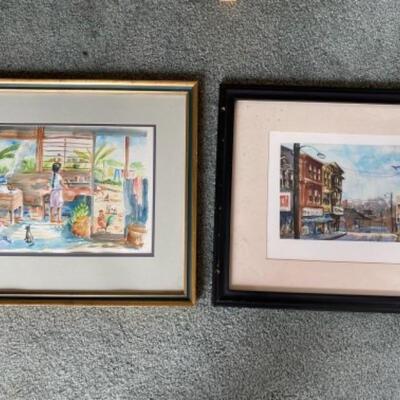 S164 Original Watercolor by E. Abbott 