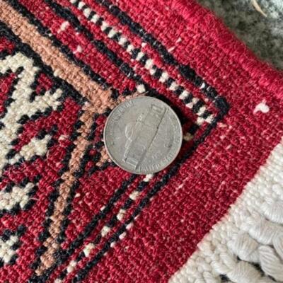 S165 Vintage Bokhara Oriental Rug 3â€™5â€ x 5â€™5â€ 