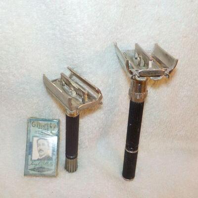 " 1988 Super Adjustable " Black Beauty Razors " :King Gillette Bades."