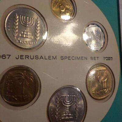 " 1967 Coins of Israel ", Uncirculated by Israeli Goverment.