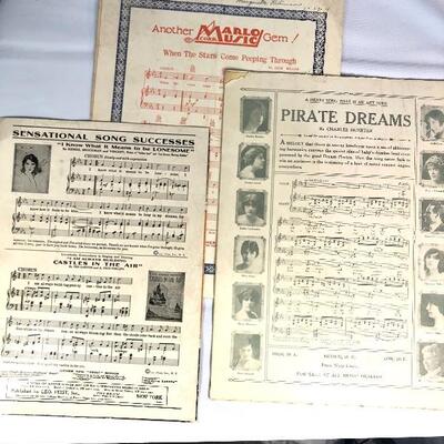 Sheet Music (1907, 1919, 1931)