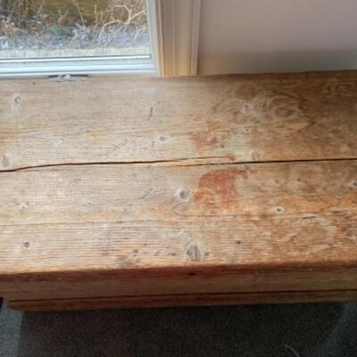 S176 Antique W.J. Drake 1883 Tool/ Ships Chest 