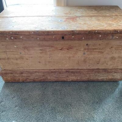S176 Antique W.J. Drake 1883 Tool/ Ships Chest 
