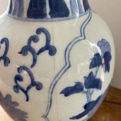 S181 Two Blue and White porcelain Lamps 