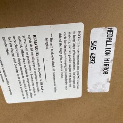 S189 Gold Gilt Style Medallion Mirror 