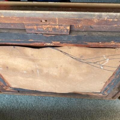 S190 Antique Gold Framed Mirror 