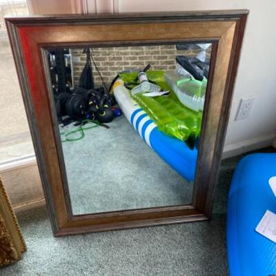 S191 New Gold And Silver Beveled Wall mirror 