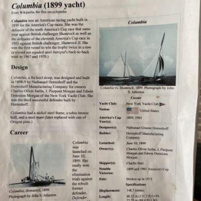 S192 Wooden Boat Model â€œColumbiaâ€ 