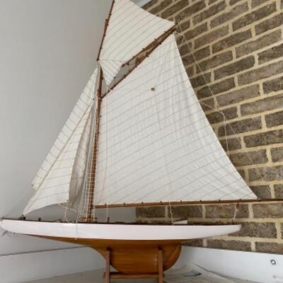 S192 Wooden Boat Model â€œColumbiaâ€ 