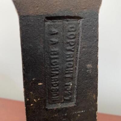 198 Antique 1927 A.A. Richardson Lighthouse Door Stop Cast Iron 