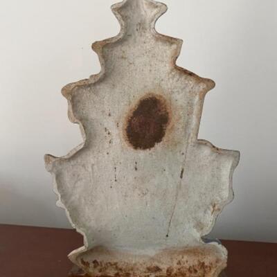 203 Vintage Cast Iron Christmas Tree Door Stop 