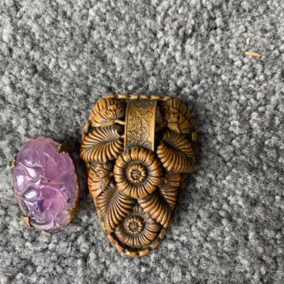 216 Antique Scarf Clips 