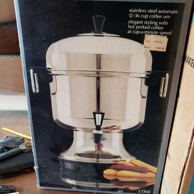 Large coffee urn