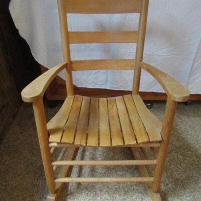 Wooden Rocker- Approximately 23 1/2 inches Wide