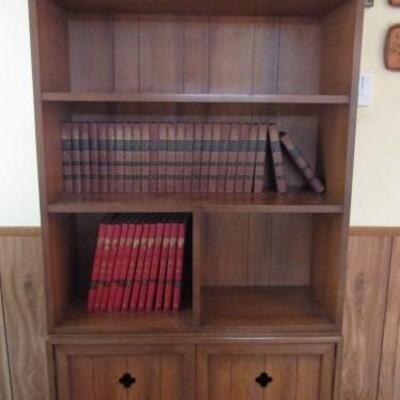 Wooden Book Shelf (Approx. Measurements: 34