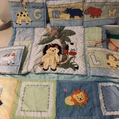 Crib bedding set and room decor